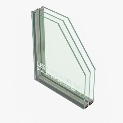 China Modern Commercial Refrigeration Double Triple Cavity Insulated Flat Curved Glass for sale