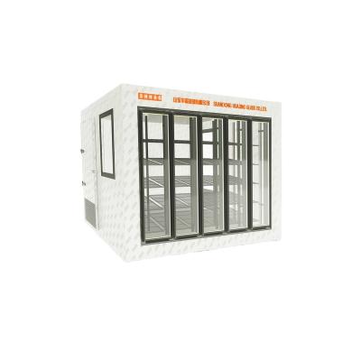 China Commercial Freezer Glass Door for Refrigeration and Cold Storage Freezer for sale