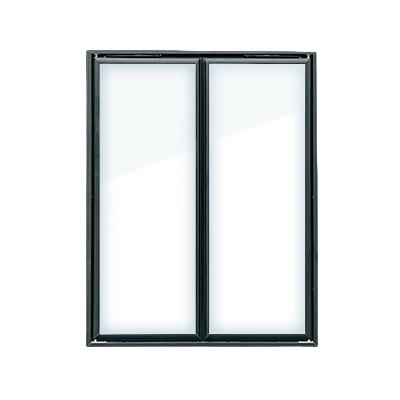 China SHHAG Single-Temperature Supermarket / Store Walk In Cooler Heated Glass Door With Shelving / Gravity Flow Roller for sale