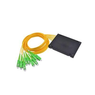 China Fiber Optic ABS 1X4 1X8 1X16 1X32 SC/APC Box Shaped Fiber Optic PLC Splitter Communication Single Mode for sale