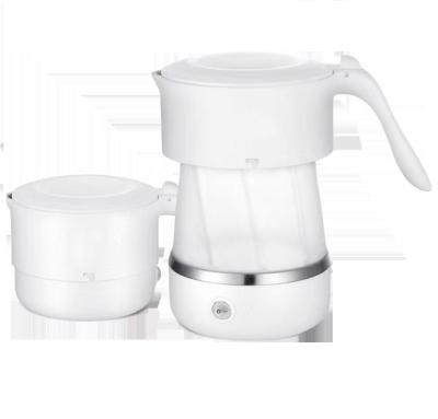 China Wholesale Design Mini Travel Foldable Silicone Kettle 0.5L 600W 360 Degree Rotation Base New for sale