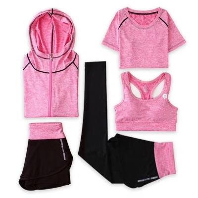 China Breathable Hot Sale Gym Fashion Women Fitness And Yoga Wear Full Zipper Yoga Running Training Sportswear for sale