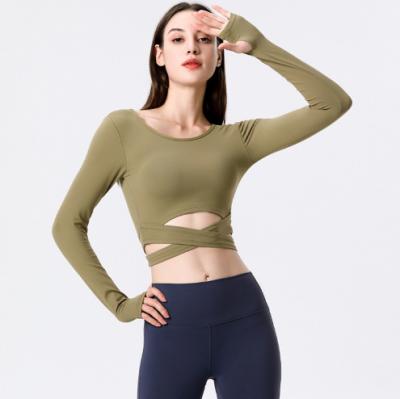 Cina Factory Wholesale Breathable Available In Multiple Colors Long Sleeve Sporty Fitness Women Yoga Suit in vendita