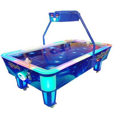 China Hot Selling Coin Operated Metal+wood Air Hockey Game Table Tablet Air Hockey For Playground for sale