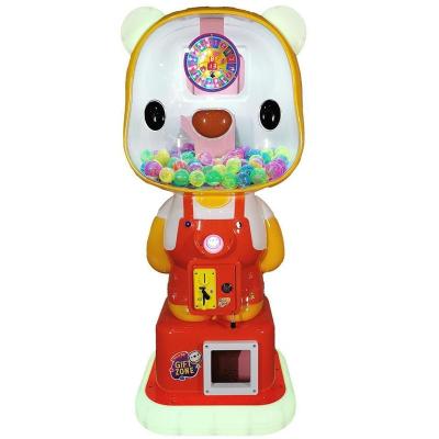 China Customization Factory Gashapon Plastic Cute Bear Triple Candy Vending Machine For Shopping Mall for sale