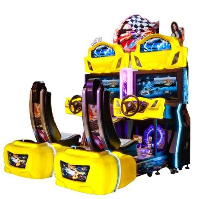 China Factory Price Metal 32 Inch HD Screen Car Vr 4D Coin Operated Crazy Speed ​​Simulator Racing Game Machine for sale