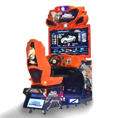 China Metal Factory Customization Machines Simulator Coin Operated Arcade Video Racing Car Game Coin Driven Auto Machine for sale