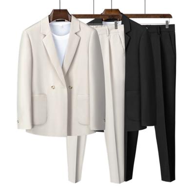 중국 AY-22022201 Single Breasted Suit Soft Two Pieces Leisure Slim Fit Wedding With Pants 판매용