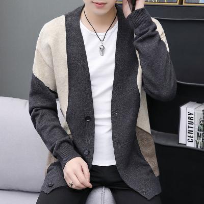 China Breathable, Men Winter Cardigan  V-neck  Knitted  Anti-pilling Anti-Shrink en venta