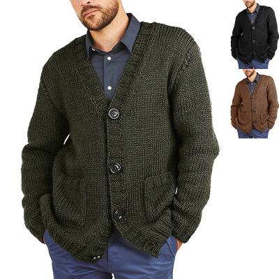 China ANYU Men Loose Cardigan Comfortable Sweater Knitted Cardigan Sweaters For Men for sale