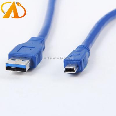 China Camera USB 3.0 Mini USB 3.0 Cable A Male to Mini 10Pin B Male Extension Cable 5ft for sale