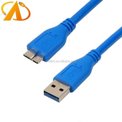 China Mobile Phone Micro USB 3.0 Cable Type A To Micro B USB 3.0 Data Sync Adapter For External Mobile Hard Disk for sale