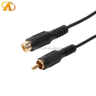 China DVD Player RCA Extension Cable RCA Male To Phono Female Single Audio Compound Cable for sale