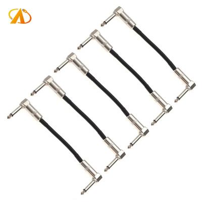 China HOME THEATER stage studio patch cable 15CM 30CM electric guitar effector attach 1/4 inch 6.35MM guitar patch cable for sale