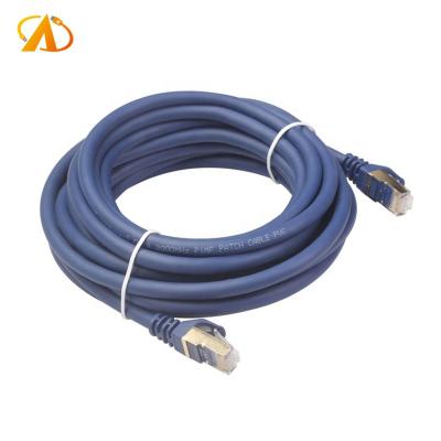 China Data Transfer Shielded 26AWG SFTP Patch Tie Down 40Gbps 2000Mhz 50ft Cat8 Network Cable RJ45 Cable For Router, Modem, Game for sale