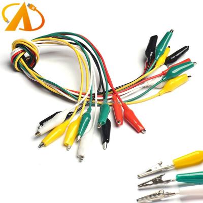 China Test Wire Set Electrical Clips 10PCS Wires Test Leads Sets Welded And Stamping Jumper Wires For Circuit Connection / Experiment for sale