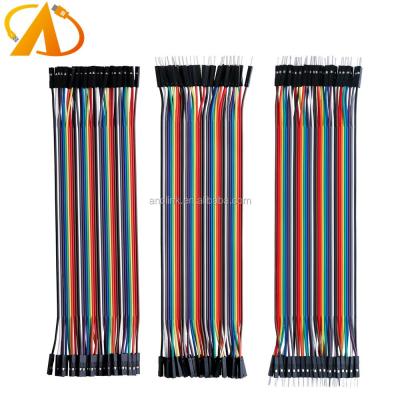 China 40pin Electronic Dupont Wire Male to Female, Male to Male, Female to Female Breadboard Jumper Wires Ribbon Cables Kit for Arduino for sale