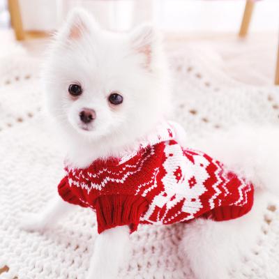 China 2021 Winter Viable Dogs Sweater Dog Clothes Christmas Pet Small Puppy Clothes Warm Cats Puppies Clothes for sale