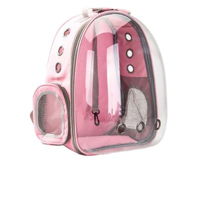 China Wholesale Breathable Transparent Pet Backpack Portable Space Pet Backpack for sale