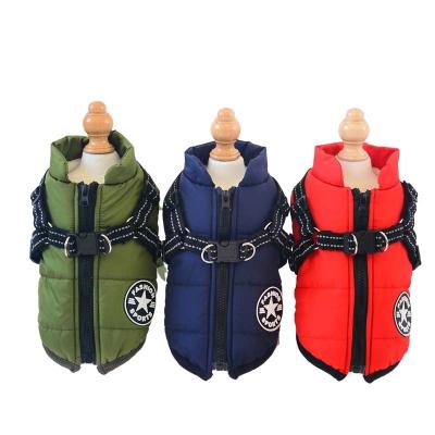 China Wholesale Stocked Winter Dog Clothes Coat Custom Waterproof Clothing Jacket Small Dog And Large Dog Vest Luxury 2021 for sale