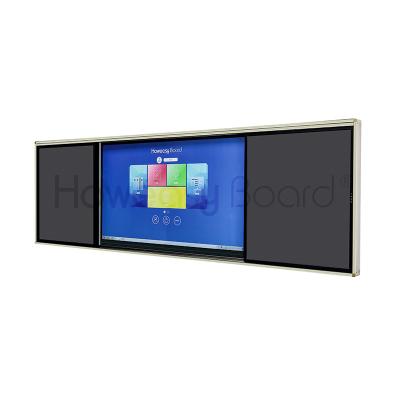 China 86 Inch 4K HD IR Multimedia Touch Screen TV Smart Digital Teaching System Pressure Sensitive Electronic Interactive Whiteboard 4000*1200*128mm (Can Be Customized) for sale