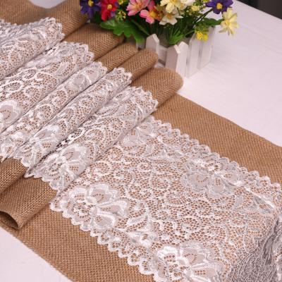 China Durable Linen Cloth Lace Table Runner For Wedding Banquet Party Long Strip Custom Table Cloth Long Strip Table Runners for sale