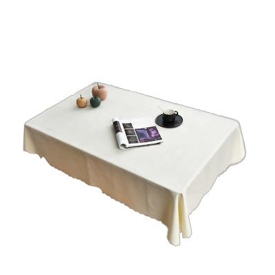 China Waterproof Moden Happy Birthday Tablecover Wholesale OEM & ODM Luxury Banquet Tablecloth Wedding Customized Rectangular Fitted Table Cloth for sale