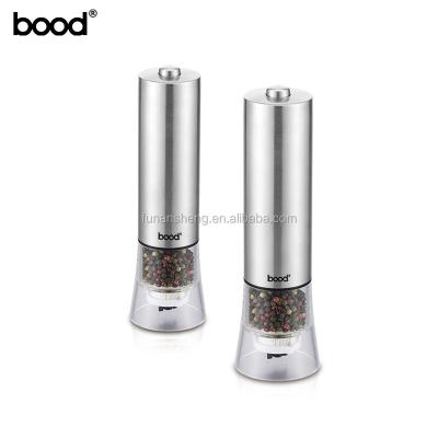 China Sustainable Stainless Steel Salt and Pepper Grinder New Design Electric Salt and Pepper Mill for sale