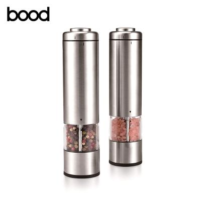 China Sustainable Electric Salt and Pepper Grinder New Design Stainless Steel Salt and Pepper Mill for sale