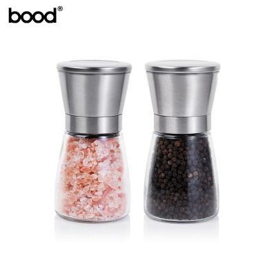 China Sustainable Manual Stainless Steel Salt and Pepper Mill Spice Grinder for sale