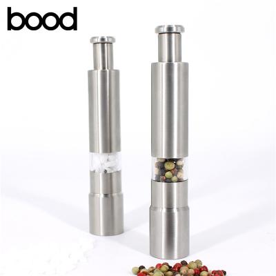 China Mini Sustainable Manual Stainless Steel Salt/Pepper Mill for sale