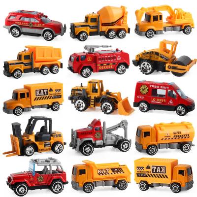 China Toy Amazon Hot Selling 1:64 Diecast Scales Customized Truck Diecast Truck Trailer Small Highway Alloy Car Models Popular Toys For Children for sale