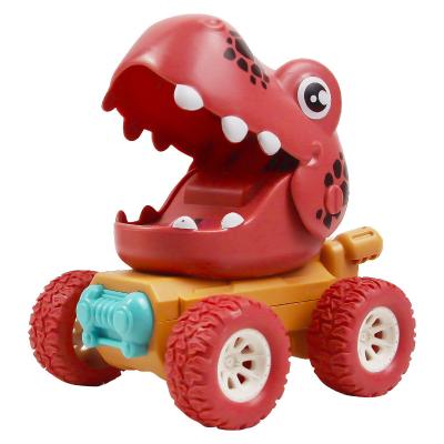 China Small Toy Cars Dinosaur World Car Toy Pressure Toy Amazon Hot Selling Plastic Control Cartoon Dinosaur Diecast Cars For Children for sale