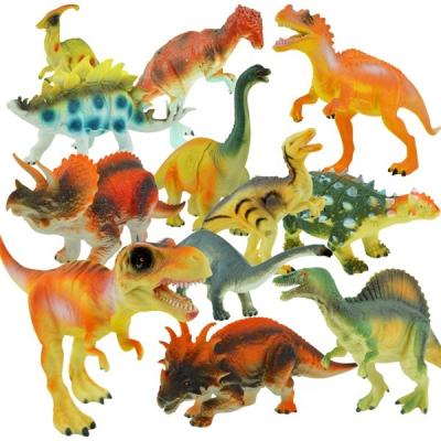 China Hot Sale Dinosaur Model 12 Types 6 Inch Color Box Packing Dinosaur Toy Set For Children for sale