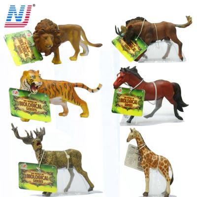 China 6 Plastic PVC Nature World Wild Animals Toys For Kid for sale