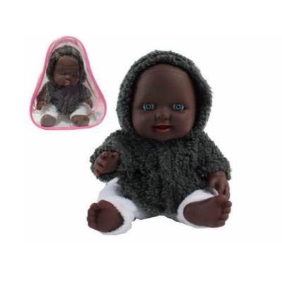 China Changeable Type Plastic And Plastic Material PVC Clothing Black Boy Dolls for sale