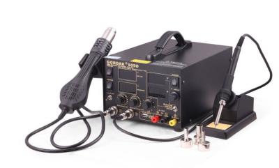 China 15V 2A 909d Digital Soldering Station , 3 In 1 Soldering Rework Station for sale