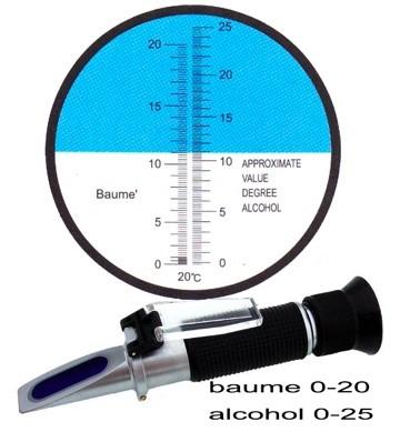 China 514 20 Centigrade Hand Held Refractometer , Digital Alcohol Refractometer for sale