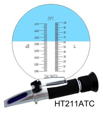 China 1ppt Refractometer à mão, Refractometer à mão da salinidade à venda