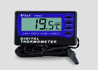 China Black 1.8F 1.5V AAA Digital Alarm Thermometer ,  Freezer Thermometer With Alarm for sale