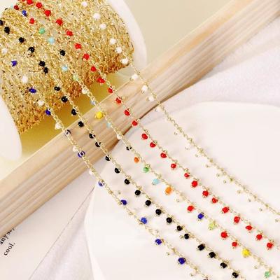 China Package 14K Gold Color 3mm DIY Crystal Material Headwear Environmental Friendly Hot Selling Accessories for sale