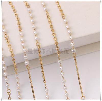 China Bold Type Environmentally Friendly Popular Gold Elegant Bead O Beads Jewelry Accessories DIY Chain Decorative Copper Chain for sale