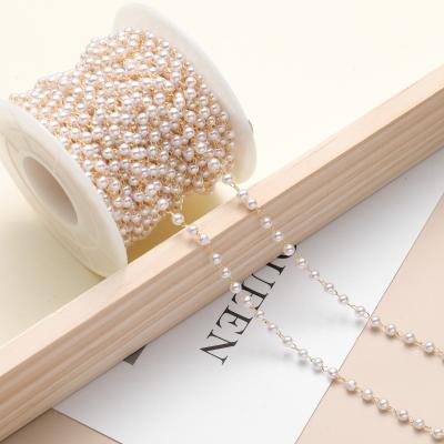 China Environmental Friendly Hot Selling Bead Copper Plated Manual DIY Necklace Accessories Chain for sale