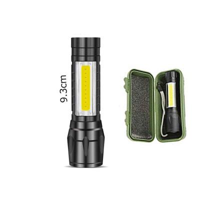 China Multi-Function Powerful Rechargeable Mini Torch Mini USB Interface COB LED Boom XPE USB LED Flashlight Kids Flashlight Aluminum Light for sale