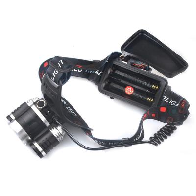 China Camping Head 3pcs Super Bright 18650 Lamp T6 Rechargeable 4 Modes Waterproof Led Flexible Headlight for sale