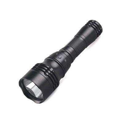 China High Power XML T6 LED Rotary Switch 5 Modes IPX8 Waterproof Aluminum Body Waterproof Flashlight IP68 For Diving for sale