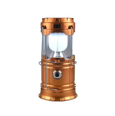 China Portable Light 6LED Portable Light Rechargeable Solar Camping Tent Lantern 18650 Battery Foldable Camping Light for sale