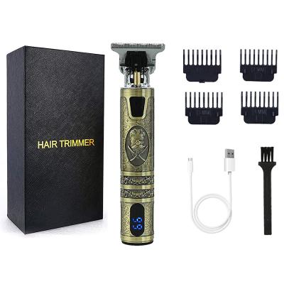 China Right Handed Professional Display Hair Cutter Metal Trimmer Electric Hair Clipper Nose Ear Nose Scissor Men Men USB Rechargeable for sale