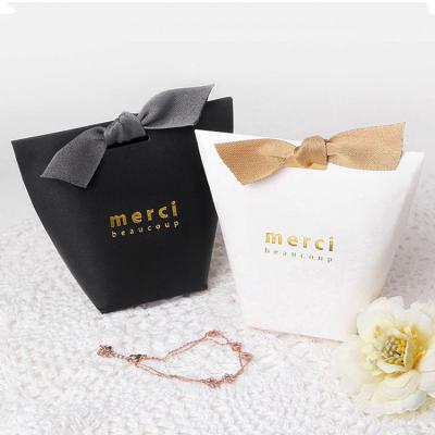 China Recyclable Cheap Custom Mini Decoration Tiny Gift Box Small With Kraft Paper Design Printed Bag for sale