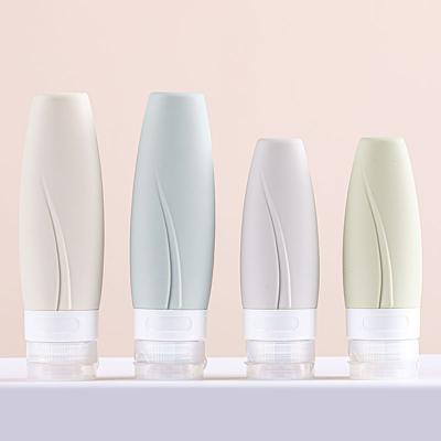 China Easy To Carry BPA Free 60ml 90ml BPA Leak Proof Squeeze Silicone Travel Bottle Tube Tube Silicone Portable Squeeze Bottle For Shampoo Liquid Lotion for sale